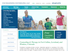Tablet Screenshot of foundationscounselingllc.com
